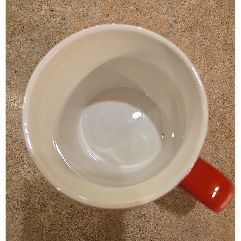2021‎ Starbucks 18oz Coffee Mug Mermaid Logo Red green gold wavy lines - Picture 3 of 4